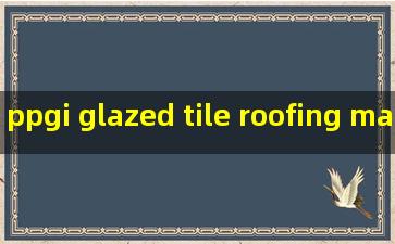 ppgi glazed tile roofing making machine